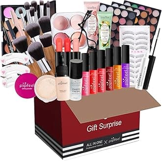 Makeup Kit - All in One Makeup Gift Set for Women & Teenagers, Includes Eyeshadow Palette, Eyebrow Pencil, Lipstick