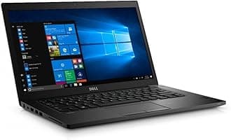 Dell Latitude 7480 Intel Core i5-6300U X2 2.4GHz 16GB 256GB SSD 14", Black (Renewed)