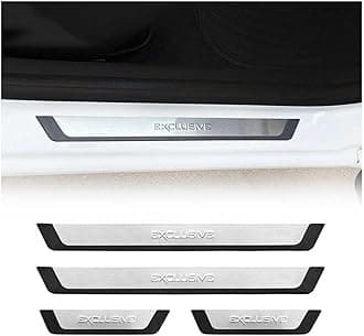 OMAC Automotive Interior Accessories Stainless Steel Chrome Door Sill Cover, Car Door Entry Guards, Panel Step Protector Exclusive Trim Scuff Cover Fits Toyota Rav4 C-HR