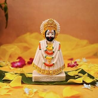 Servdharm Khatu Shyam Ji Murti for Home and Gifting | 5.9" Resin Baba Baba Khatu Shyam Ji Idol Statue | Decorative Showpiece for Pooja and Home Decor
