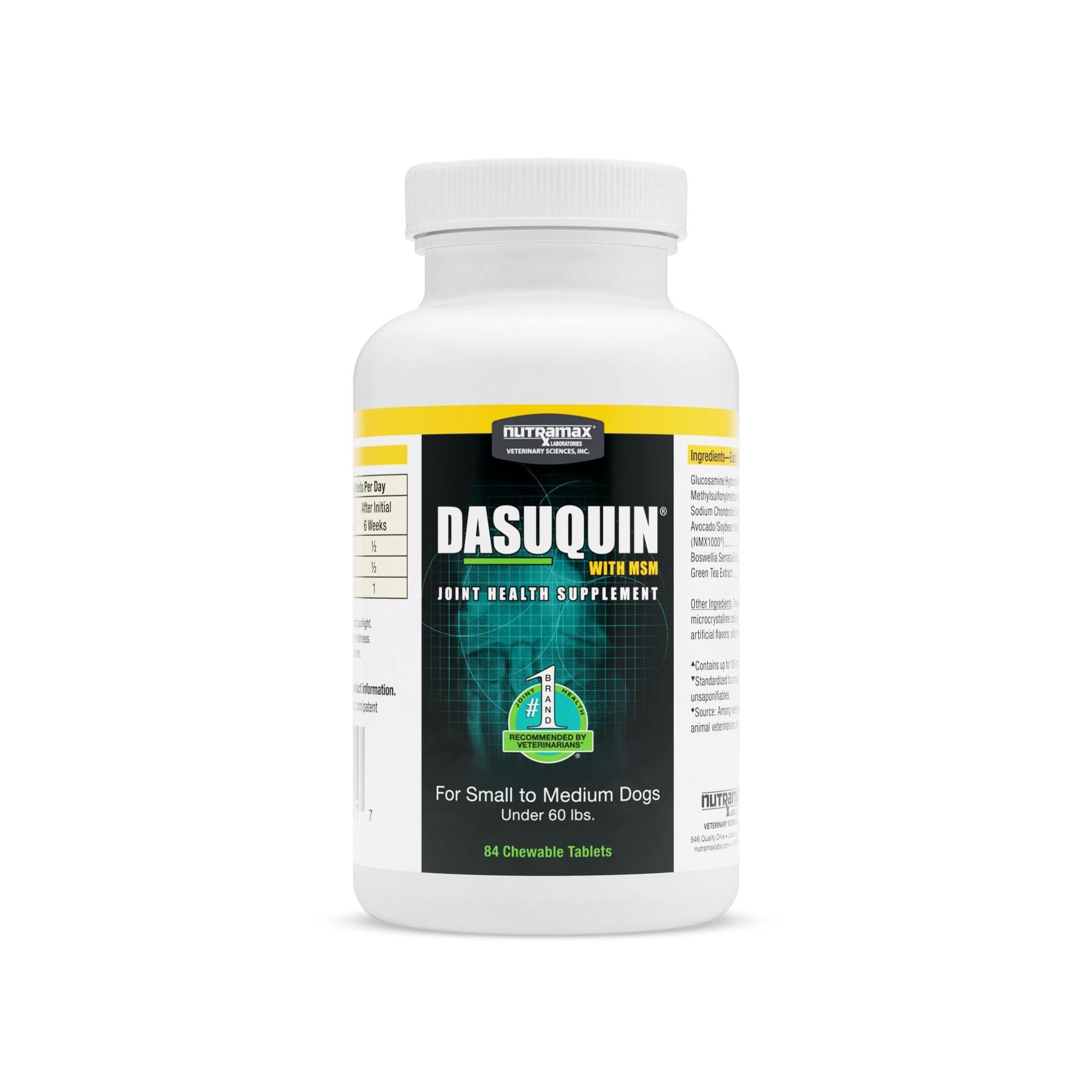 DasuquinMSM Chewable Tablets Small/Med Dogs 84ct