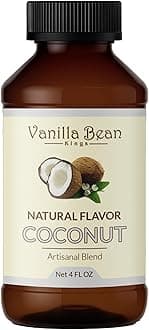 Natural Coconut Extract for Baking and Flavoring - 4 OZ - Premium Quality Natural Flavors for Baked Goods, Desserts, & Cooking