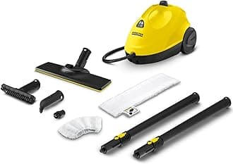 KARCHER SC 2 EasyFix Steam Cleaner, 1500W, 3.2 Bar Pressure, 1200L Steam/L Water, Chemical Free Cleaning, Removes 99.99% Viruses & Bacteria, EasyFix Floor Kit, Ideal for Home Use, German Tech, Yellow