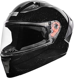 Studds Raider Super Isi Certified Full Face Motorcycling Helmet for Men and Women with Spoiler and Clear Visor(Black-XL)