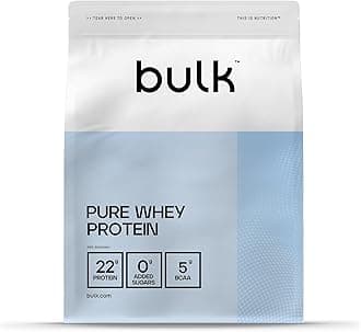 Bulk Pure Whey Protein Powder,Chocolate,22g Protein and 5g BCAAs per Scoop,Whey Concentrate Shake,Low Sugar,Supports Muscle Growth and Repair,Smooth Mixing,Vegetarian,2.5kg