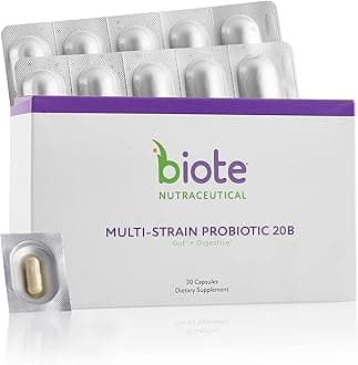 Biote Nutraceuticals - Multi-Strain PROBIOTIC 20B - Gut + Digestive (30 Capsules)