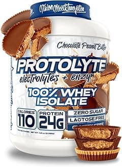 ProtoLyte Whey Isolate Protein Powder, Chocolate Peanut Butter, 4.6 lbs