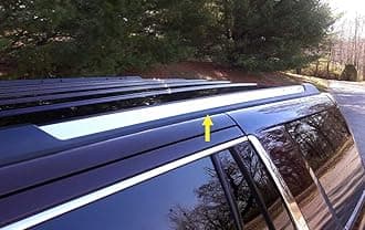 MaxMate Made in USA! Compatible with 2015-2020 Chevy Tahoe | GMC Yukon Roof Rack Body Molding Trim Cover 2PC