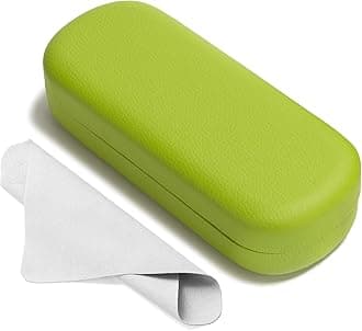 Glasses Case Large Hard Shell Eyeglasses Case PU Leather Protective Case for Sunglasses Eyeglasses