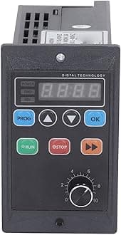 3 Phase Converter, Single Phase to 3 Phase Converter, AC Motor Speed Controller, Mini Motor VFD Inverter Single Phase 176‑264V Input to 3 Phase 0‑220V Output Variable Frequency