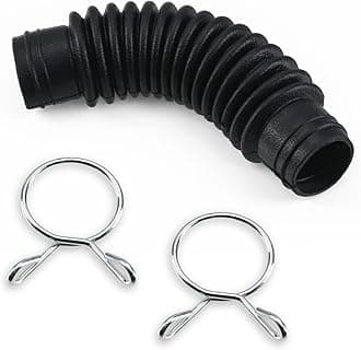 1 Pcs Washer Drain Hose Assembly AEM73213001 - Thicker Tub-to-Pump Connector with Stainless Steel Hose Clamps - Compatible with LG Washing Machines