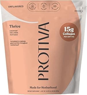 PROTIVA Thrive Collagen Powder for Women - 16 oz (450 g) Unflavored Everyday Collagen Peptide Powder Clinically Proven Safe for Pregnancy and Breastfeeding, May Help Reduce Stretch Marks