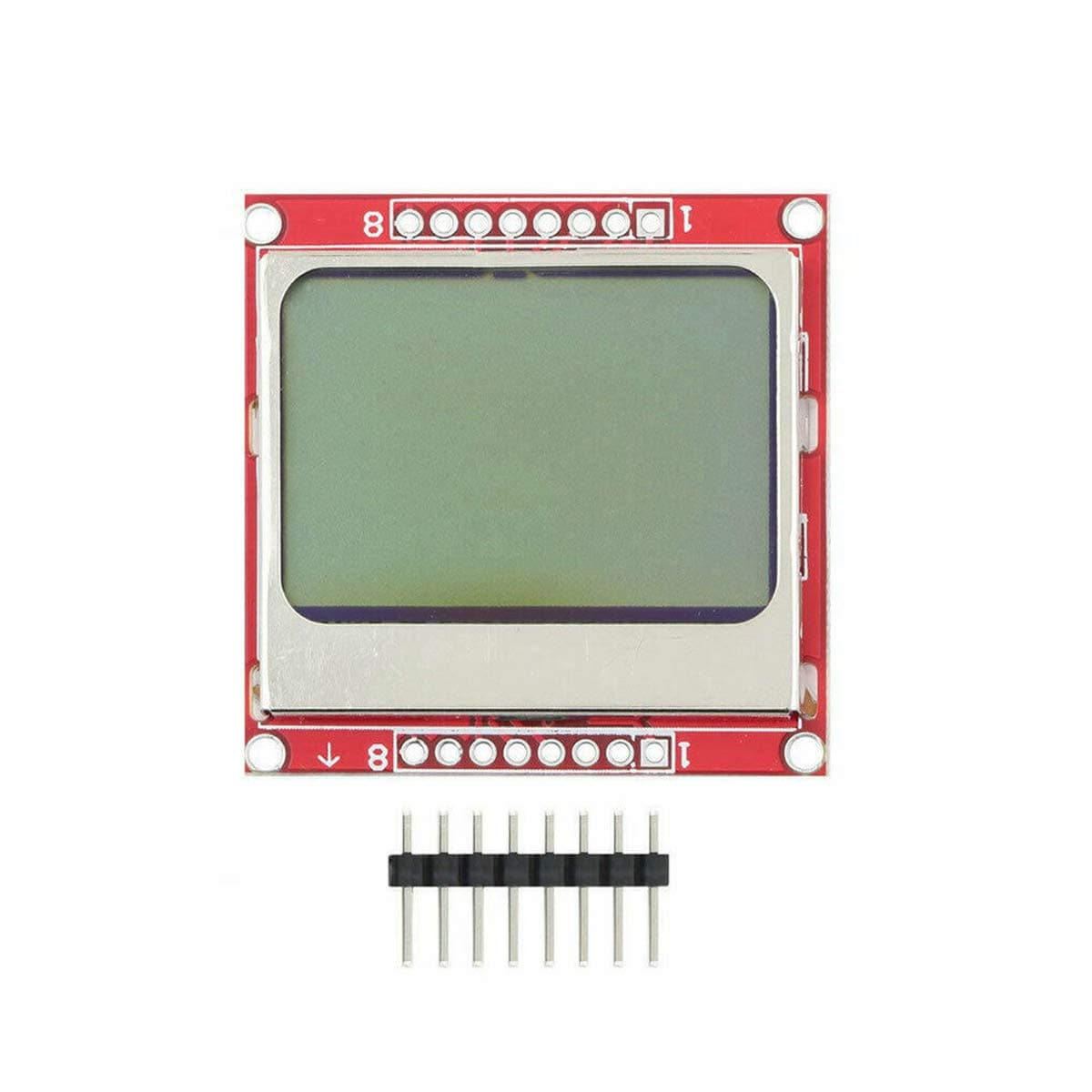 DEVMO 8448 84x48 LCD Module White Backlight PCB Compatible with 5110 Ar-duino Raspberry pi USA