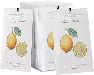 MYARO 12 Packs Lemon Scented Sachets Scented Sachets Air Freshener for Drawer and Closet, Long-Lasting Sachets Bags Drawer deodorizers Fresh Scents, Home Fragrance Sachet for Lover