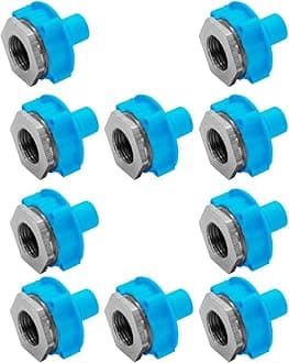 New Ware Washing Machine Tap Adapter Pack of 10 Universal PVC Thread Connector for Inlet Hose Pipe Plumbing Fitting for Fully Automatic Machines