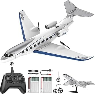 DEERC G650 RC Plane Private Jet,3-CH Remote Control Airplane Toys,2.4GHz 6-axis Gyro Stabilizer RTF Hobby Glider Aircraft Plane Easy to Fly for Beginners Kids Adults