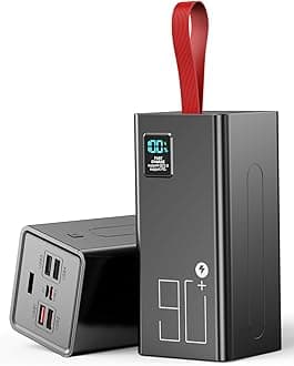 Power Bank 90000mAh, PD 30W & QC 3.0 Fast Charging Battery Pack, USB C Portable Charger with 5 Outputs & 2 Inputs, Large Capacity Powerbank for iPhone, iPad,Camping, Outdoor