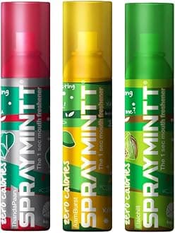 Spraymintt Mouth Freshener | 175+ sprays of instant long lasting with Zero Calories Freshness | Thandapaan flavour + Aamburst flavour + Elaichii flavour | 15g - Combo of 3