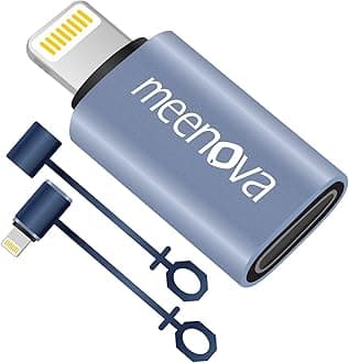 2 Pack, 27W, USB C to Lightning Adapter for iPhone 14 13 12 11, USBC to Lightning Adaptor PD Fast Charging, USB-C to Lightning Cable Adapter for Apple AirPods Pro, iPod with Lanyanrds, Magic Keyboard