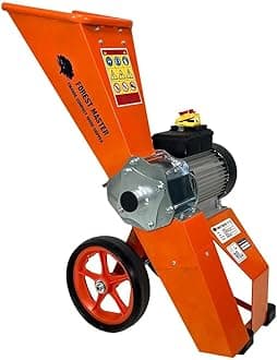 Forest Master FM4DDE-MUL Electric 4HP Garden Shredder – Upper Discharge Chute & Spare Blades – Wood Chipper & Mulcher – 50mm Cutting – Patented UK Engineered Design