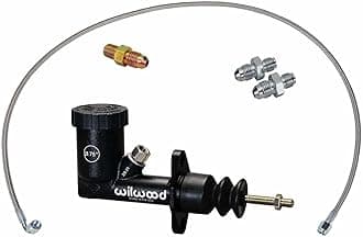 Wilwood GS Compact Remote Master Cylinder, 3/4 Inch and Clutch Line Kit, High Pressure Die Cast Aluminum Body, Includes Brake Lines, Clutch Lines and Gauge Lines