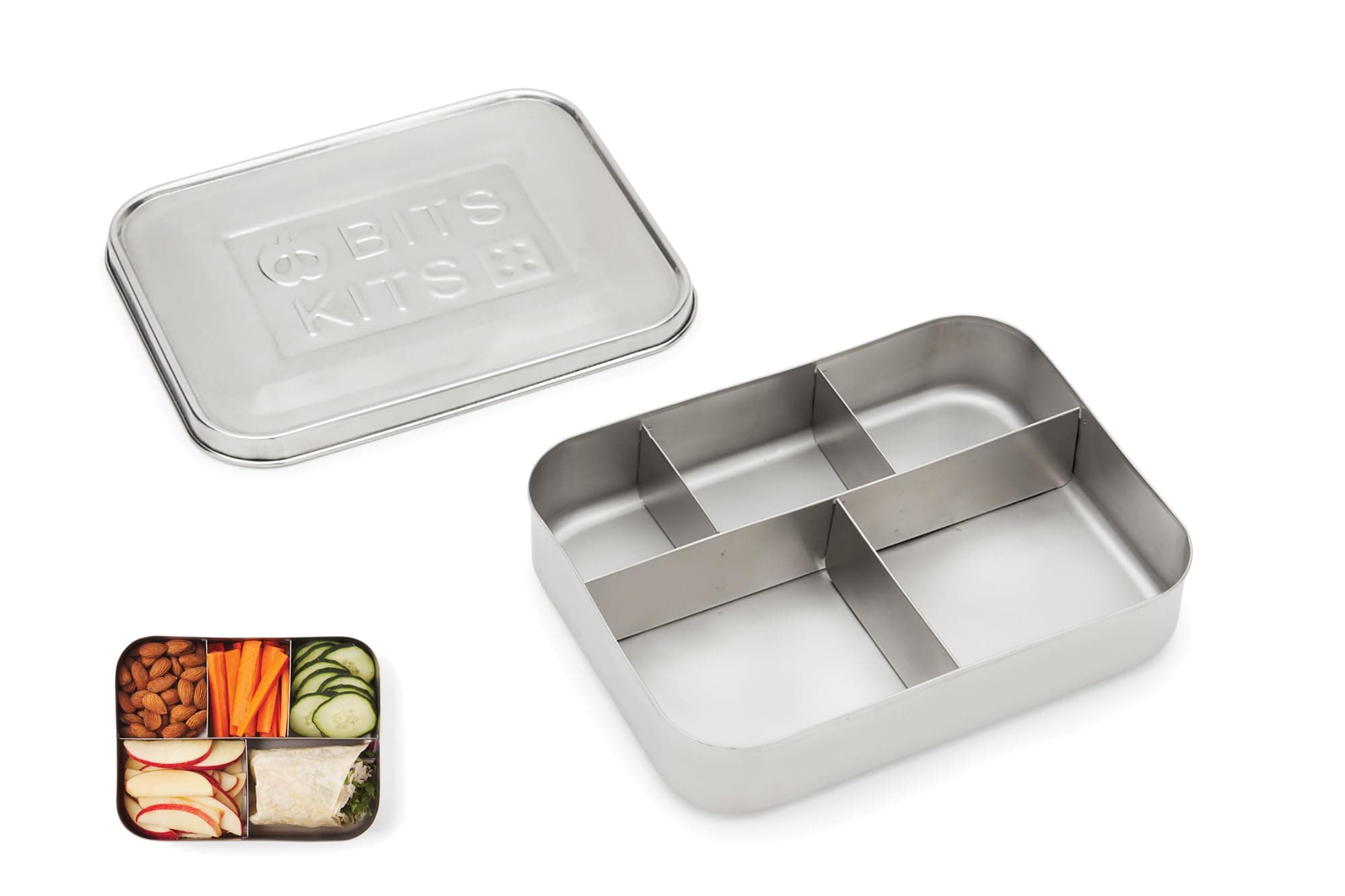 Five Compartment Stainless Steel Bento Box