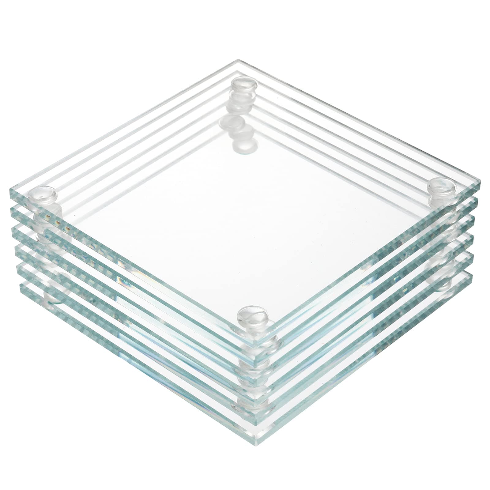 Glass Drink Coaster Set
