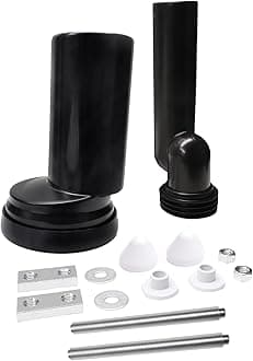 Wall-Hung Toilet Pipe Connector Compatible with Geberit 405.116 HDPE Bowl Connection Set,fit for Wall Hung Toilet Tank,with Fastening Material,Bidet & Bidet parts,N/A