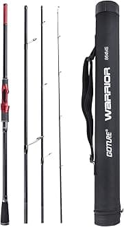 Goture 4 Pieces Carbon Layer Blank Fishing Rod 7FT Medium Power Spinning Rod