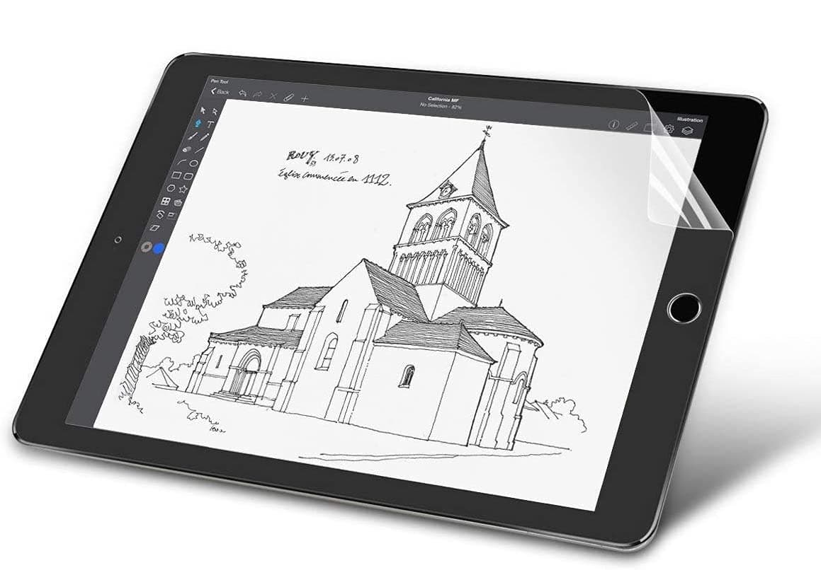 Oaky Matte Screen Protector for Apple iPad 5 9.7 inch & iPad 6 2018 9.7 inch Anti Glare, Anti-Fingerprint, Paper Type Screen Protector with Easy Installation Kit for ipad 5th/6th Gen. - Matte Guard