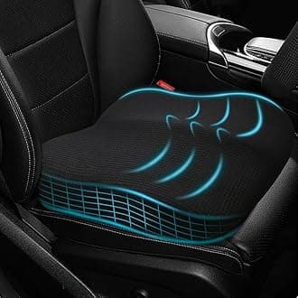 Cushion, Car, Seat Cushion, Seat Cushion, Butt Painless, Thick, Shabuton, Driving, Office, Car Cushion, Breathable Mesh, Memory Foam Cushion, Cover, Washable, Anti-Slip