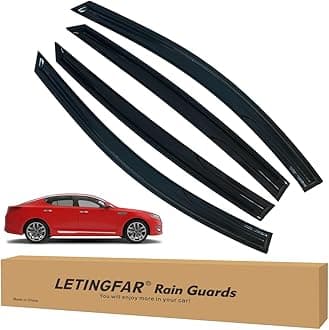 Window Visors Rain Guards for Kia Optima 2011 2012 2013 2014 2015 Accessories, Wind Deflectors Vent Shades for Kia Optima