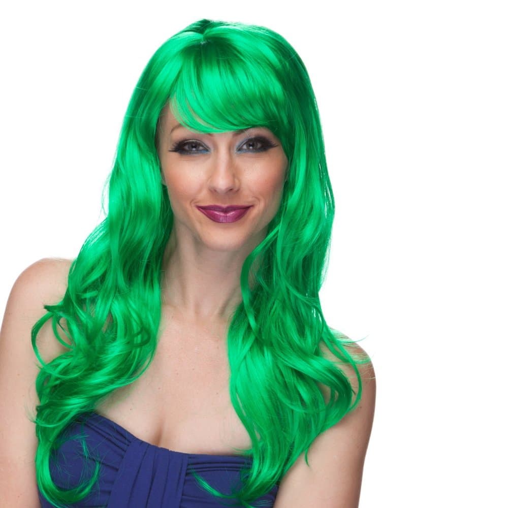 Characters Burlesque Party Wig (Green)