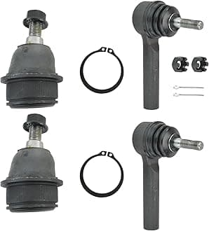 TRQ Front Lower Ball Joint Outer Tie Rod End Steering Suspension Kit 4pc Set for 200 Avenger Journey Sebring