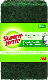 3M Scotch-Brite Heavy Duty Scour Pad (8 Pads Total)