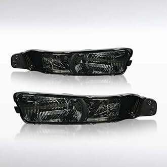 Autozensation Compatible with Ford Mustang 2005-2009, Smoke Lens Bumper Lights, L+R Pair Assembly