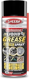 SHEEBA Liquid Grease Spray I High Viscous I Lubricates I Frees Sticky Mechanism I Reduces Squeaky Noise I Long Lasting Protection from Rust and Corrosion - 160mL Pack.
