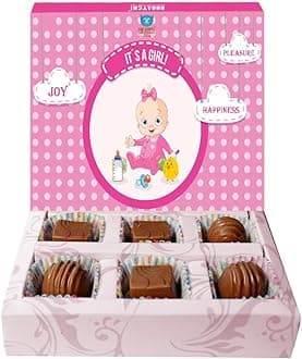 BOGATCHI Chocolate for Baby Shower, Cute Little Girl 60 g