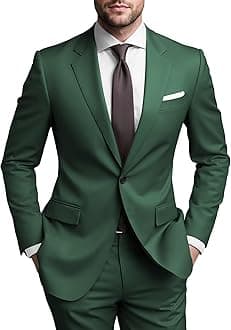 SHUZHXLZANGY Mens Suits Regular Fit 2 Piece Suit for Men Wedding Prom Business Formal Suit