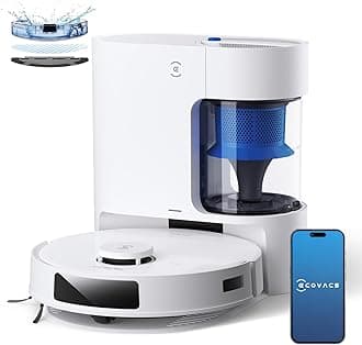 ECOVACS DEEBOT N20 PRO PLUS Robot Vacuum Cleaner for Deep Cleaning and Mopping, 8000 Pa Baglass Auto-Empty Station, Anti-Tangle Technology, TrueMapping Intelligent Path Planning