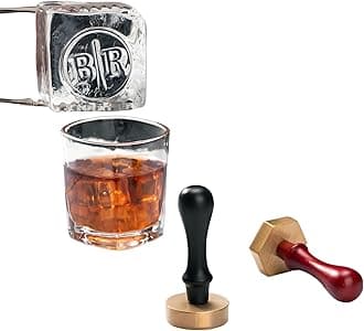 Custom Ice Stamp for Cocktails - Ice Cube Branding Stamp with Your Design or Logo Perfect for Whiskey Mojito Unique Cocktail Accessories & Bar Tools (2.5inch - 6.35cm)