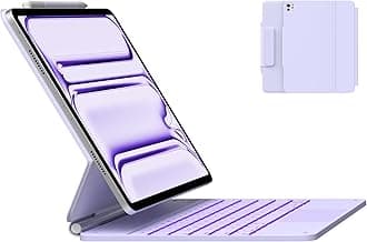 typecase Keyboard Case for iPad Pro 13-inch (M4) 2024,Magic Keyboard with 11 Colors Backlight for iPad Pro 13,Keyboard Case with Pencil Holder,Multi-Touch Trackpad,Easy-Set Magnetic Stand,Light Purple