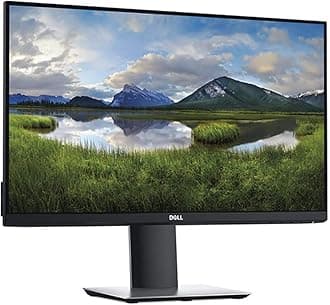 P2419H 24 Inch LED-Backlit, Anti-Glare, 3H Hard Coating IPS Monitor - (8 ms Response, FHD 1920 x 1080 at 60Hz, 1000:1 Contrast, with ComfortView DisplayPort, VGA, HDMI and USB), Black