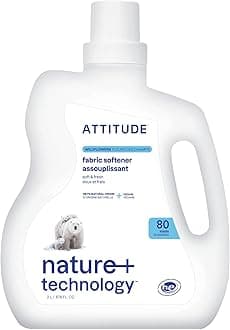 ATTITUDE Fabric Softener, Plant and Mineral-Based Ingredients, Vegand and Cruelty-free Laundry and Household Products, Wildflowers, 80 Loads, 67.6 Fl Oz