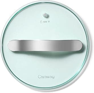 7" Glass Lid for Pots and Pans - Made With Tempered Glass - Sized to Fit Caraway Ceramic-Coated & Stainless Steel Cookware