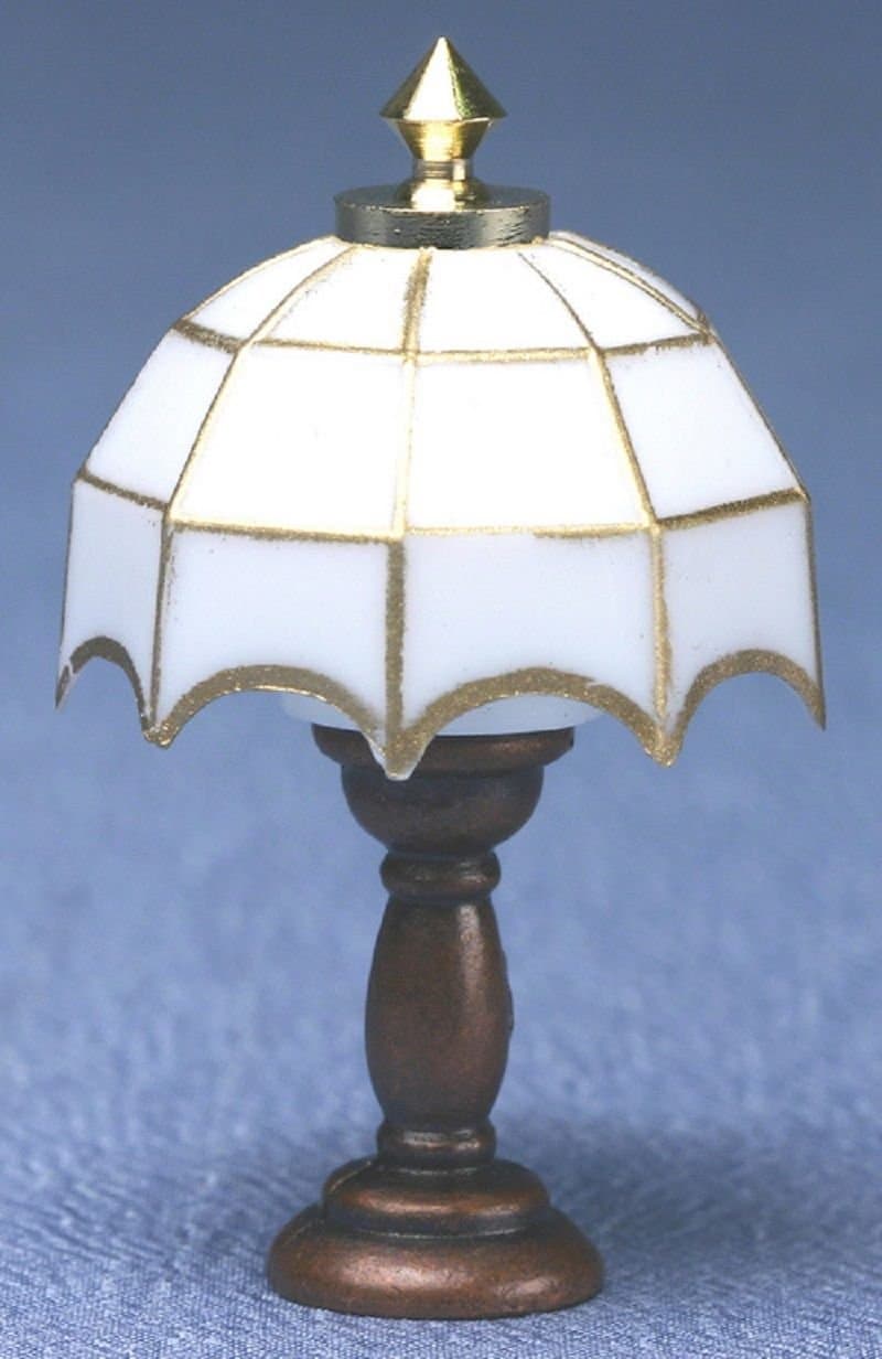 Dollhouse Miniature Tiffany Table Lamp
