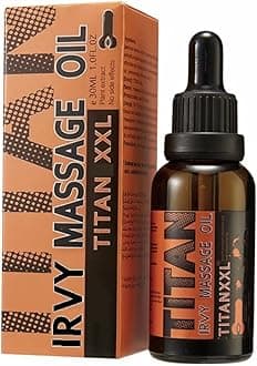 Titan XXL Extra Strength Massage Oil – Power Enlargement Gel Cream for Huge Enhanced Size, Enlarge Thickness, Strength, and Prolonged Performance (Titan XXL Oil)