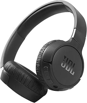JBL Tune 660NC wireless with Active Noise Cancelling, up to 55 hours battery, microphone for call, foldable and comfortable, Android and iOs compatible (Black)