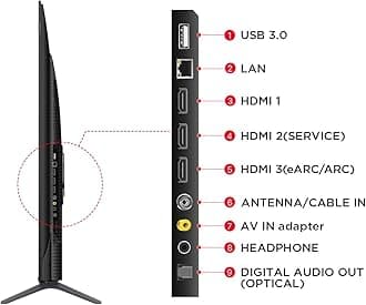 TCL 75T7B Television 75 Inch Smart TV 4K QLED Pro HDR 10+ Google TV, Quantum Dot Technology, Dolby Vision- Atmos, MEMC，2GB RAM+32GB ROM, Game Master, Slim Design (2024 Model)