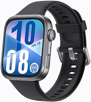 HUAWEIWatch FIT 4 smartwatch, 1.82" Large Display, Up to 10-Day Battery Life, Dual Band GPS, 100+ Sports Modes, Fitness Health Tracker, Emotional Assistant, Compatible with Android iOS, Black